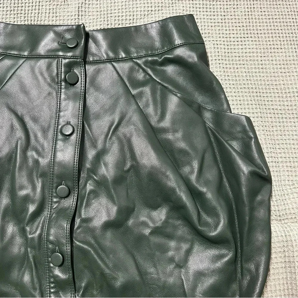Jeannie Mai X Inc Petite Draped Pleather Skirt - Picture 3 of 6